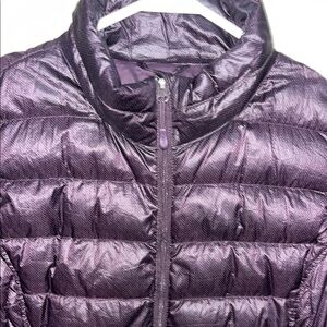 Women's Purple Puffer Vest, Size Large